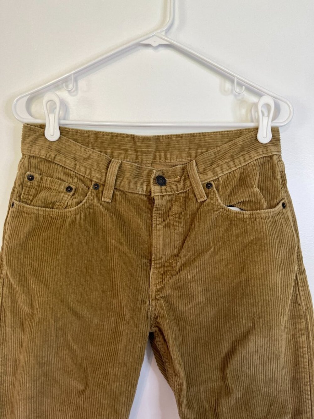Levi's Khaki Corduroy Straight Leg Pants - Picture 3 of 6